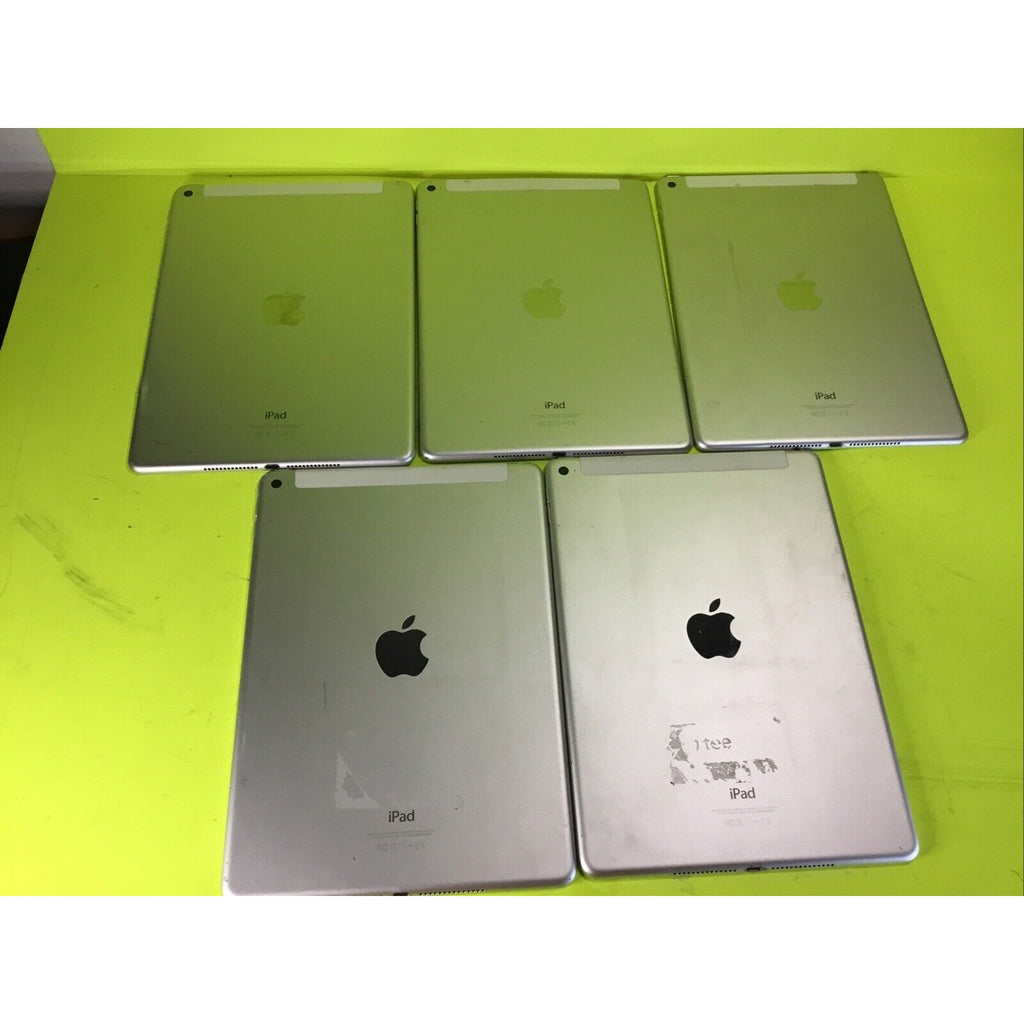 Lot of 5 Silver iPad Air 2 FOR PARTS GOLD RECOVERY or RARE EARTH RECOVERY