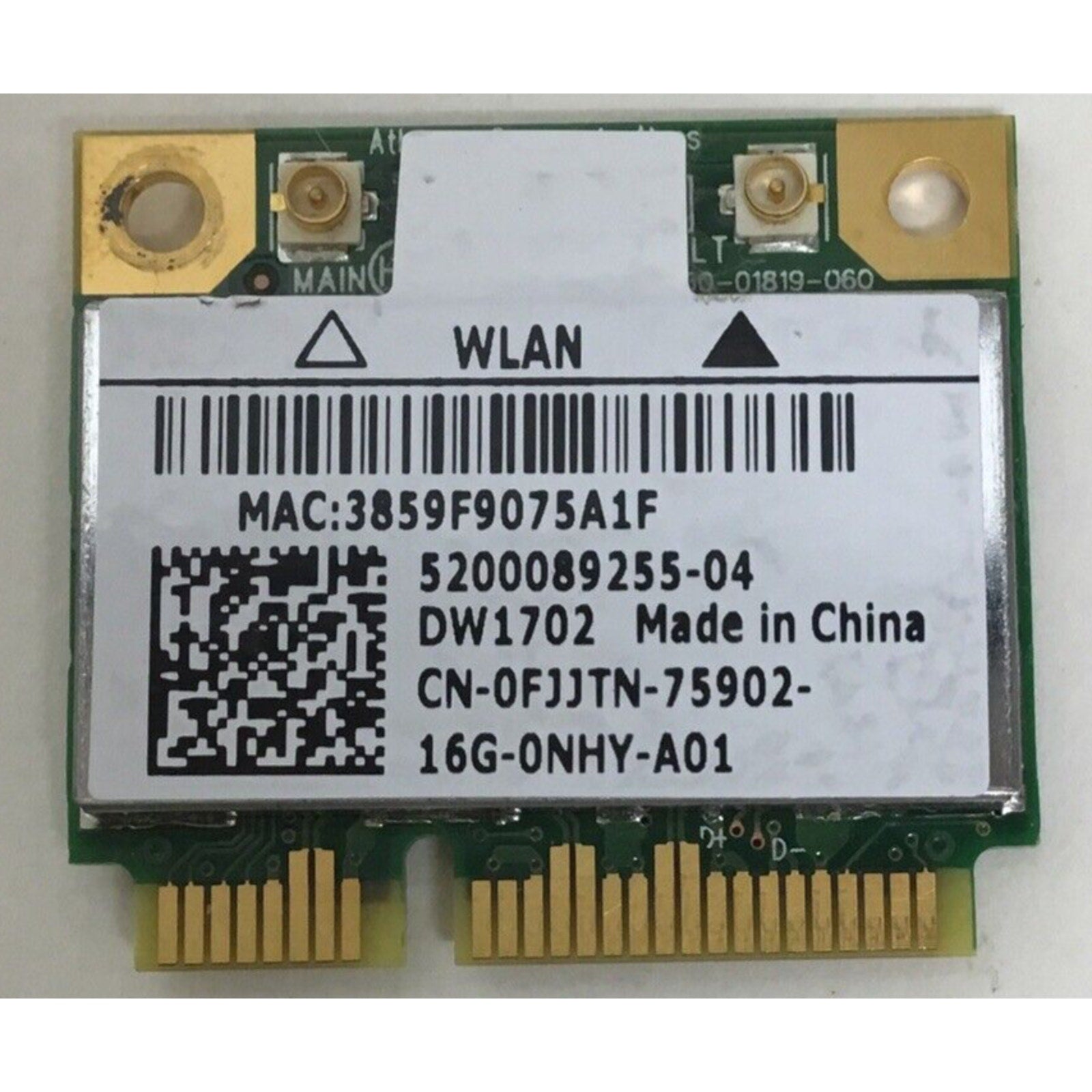 Dell Vostro V130 130 0FJJTN DW1702 Athero Wireless WiFi 802.11 b/g/n BlueTooth