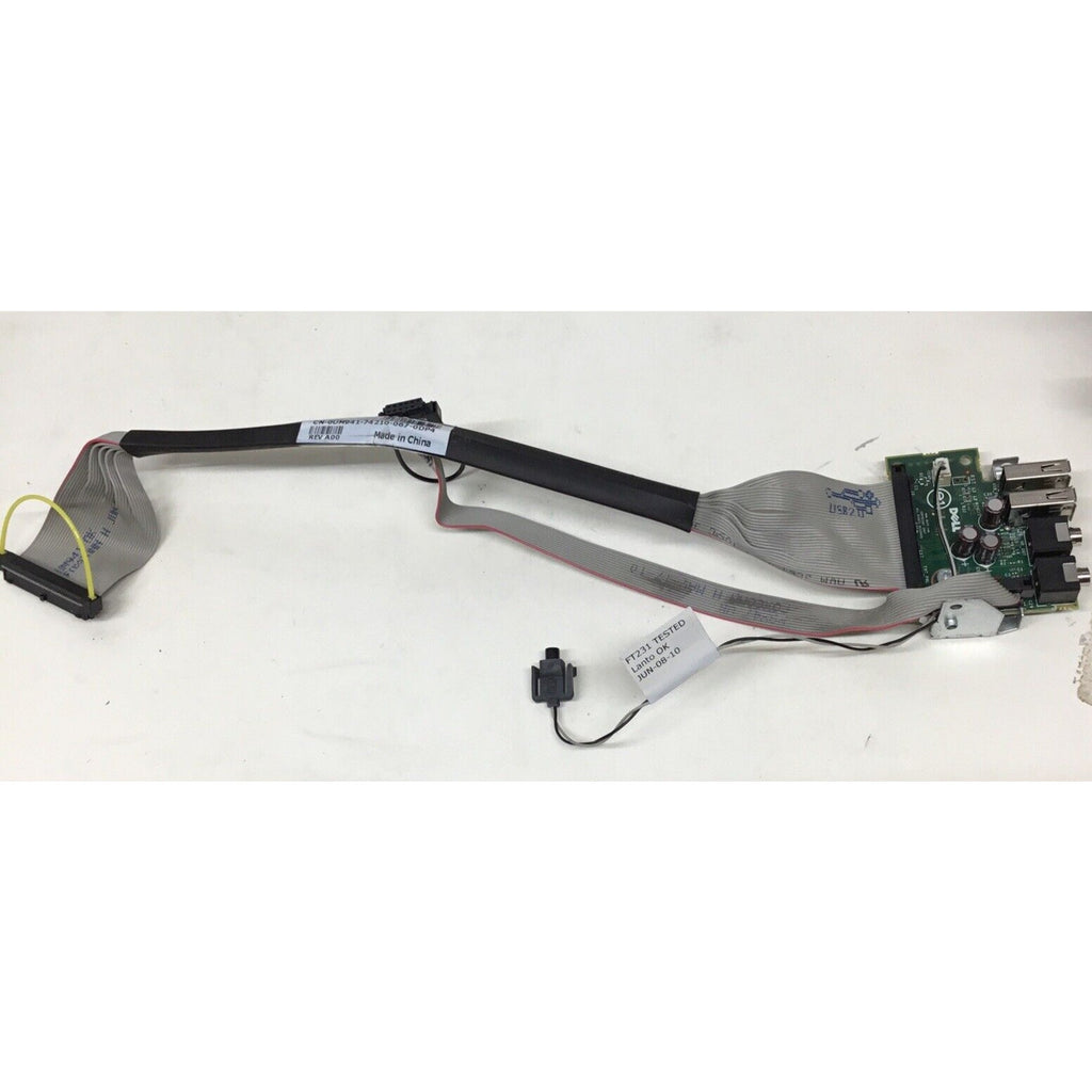 Dell Genuine OptiPlex 380 SFF USB/Audio Panel W/ Cables XW055 0XW055 READ DESC