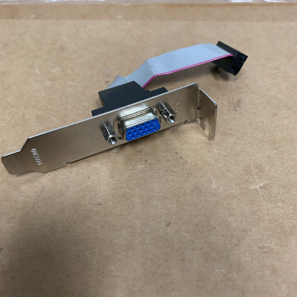 Low Profile Half Height VGA Port To 12pin Motherboard Header Bracket 008000