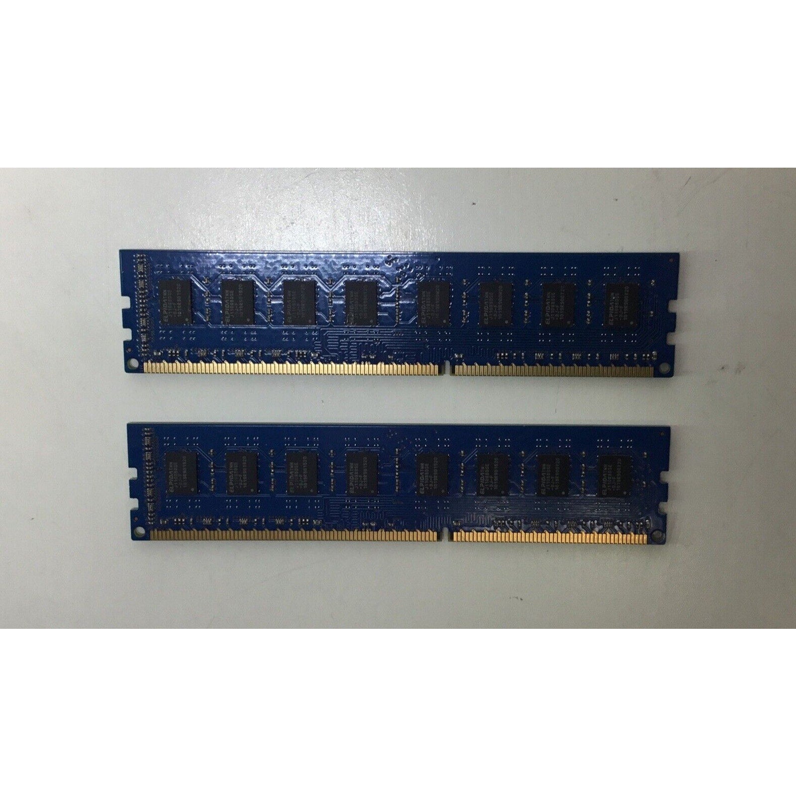 Lot of 2 - Elpida 4GB(2X2GB) PC3-10600 DDR3-1333MHz EBJ21UE8BDF0-DJ-F 497157-B88