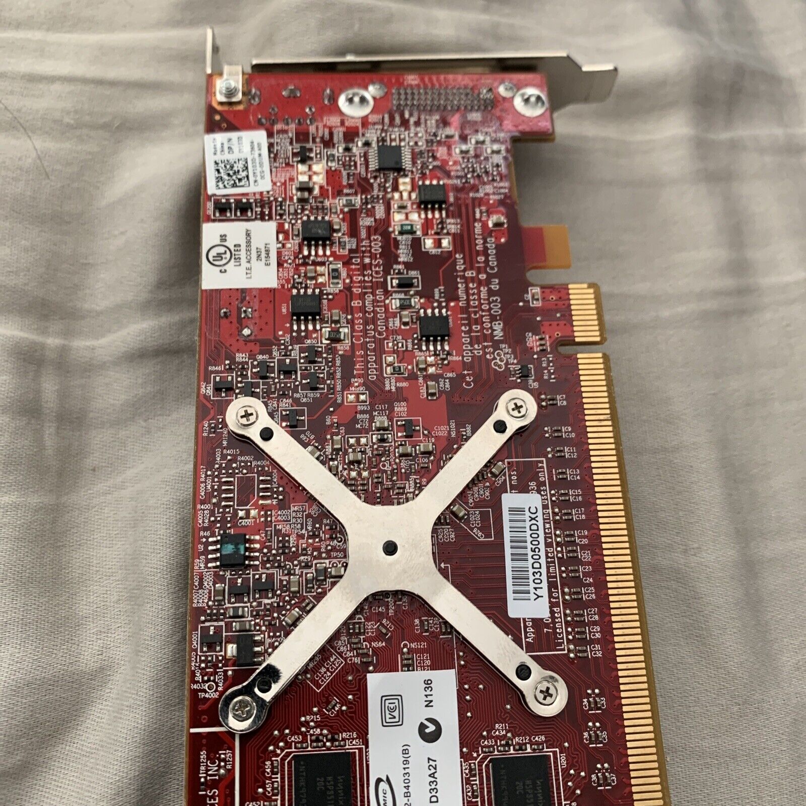DELL ATI Radeon HD3450 256MB PCIe x16 DMS-59 Low Profile Video Card Y103D 0Y103D