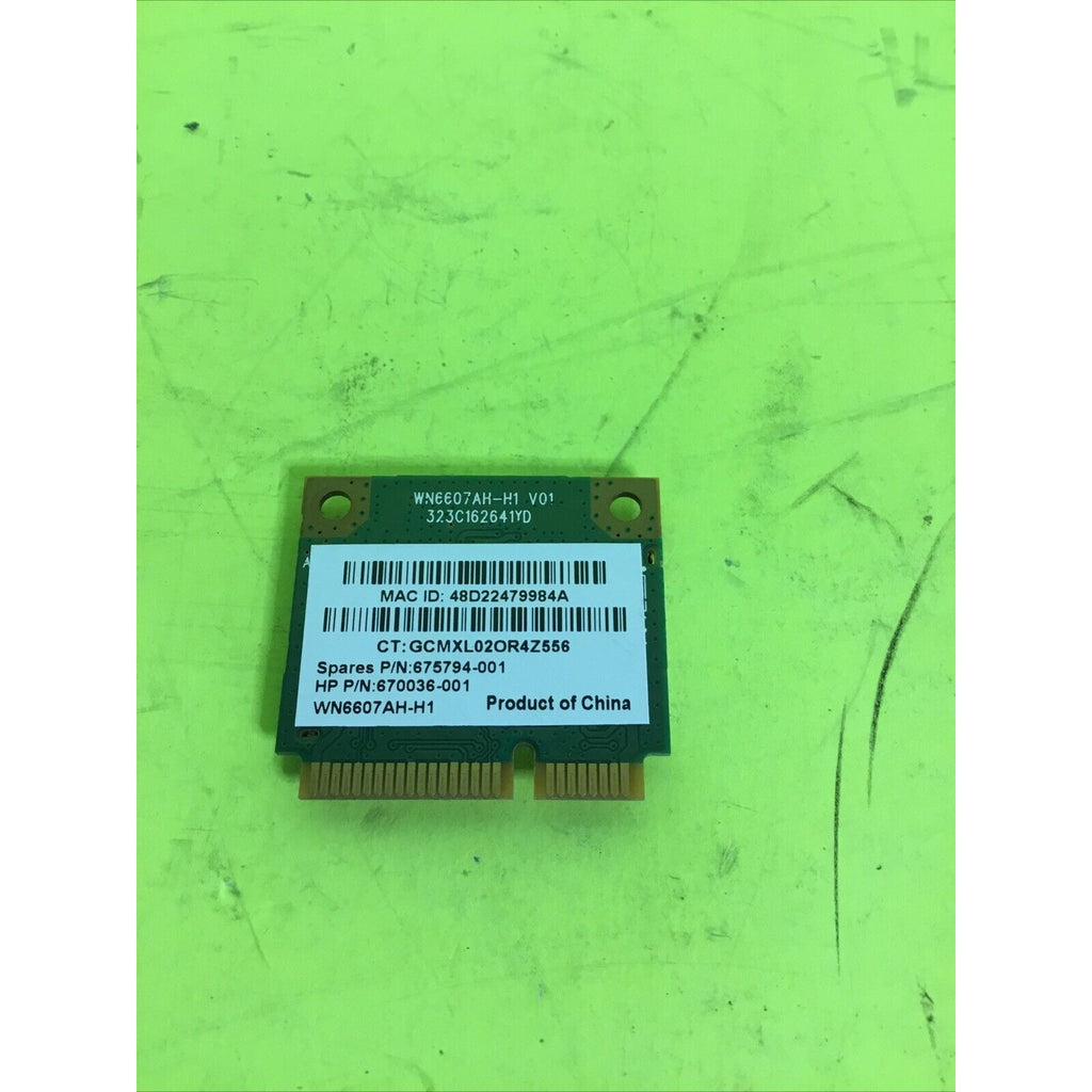Atheros AR9435/AR5B125 Wireless Wifi Card 675794-001 670036-001