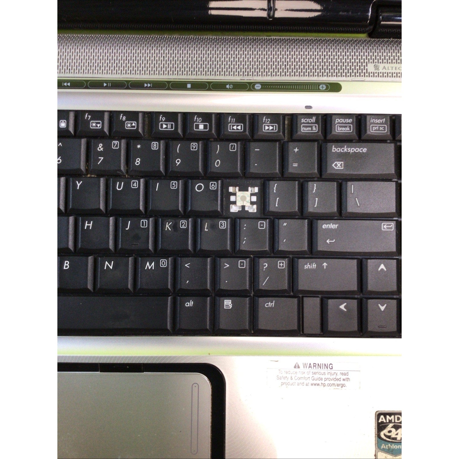 HP Pavilion dv6500 AMD Athlon 64 X2 2GB RAM NO HDD FOR PARTS or REPAIR