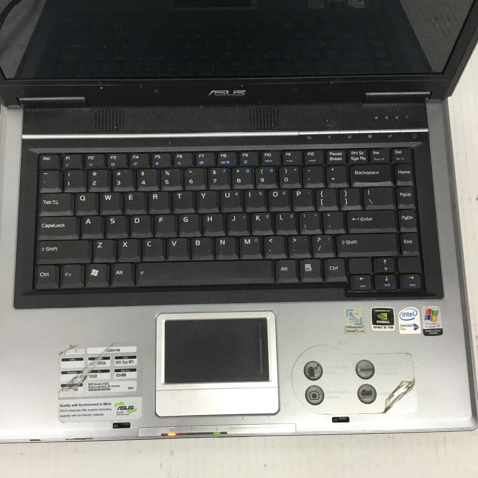 Asus Notebook PC F3JC For Parts READ DESC