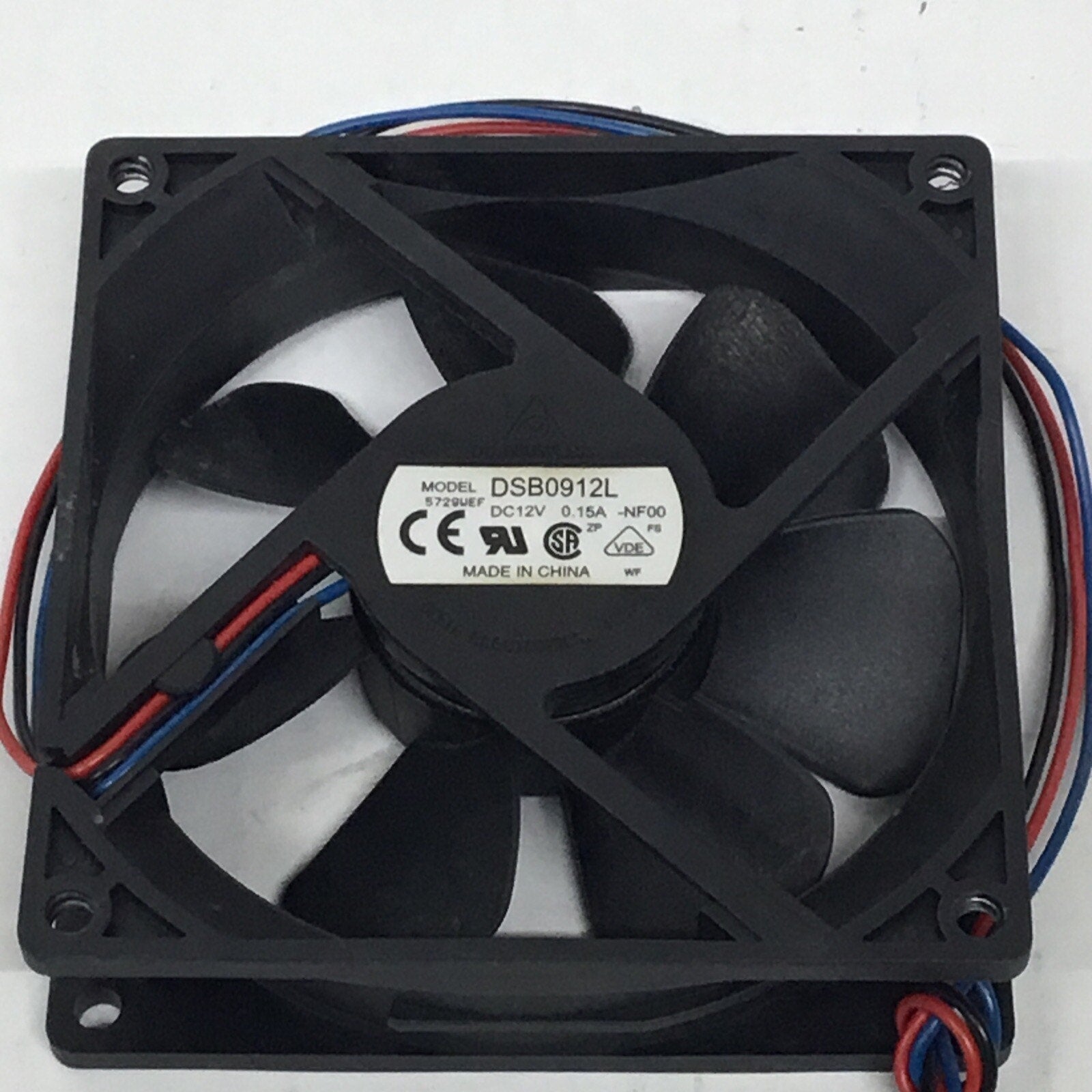 Desktop Computer Delta DSB0912L 3 Wire Cooling Fan