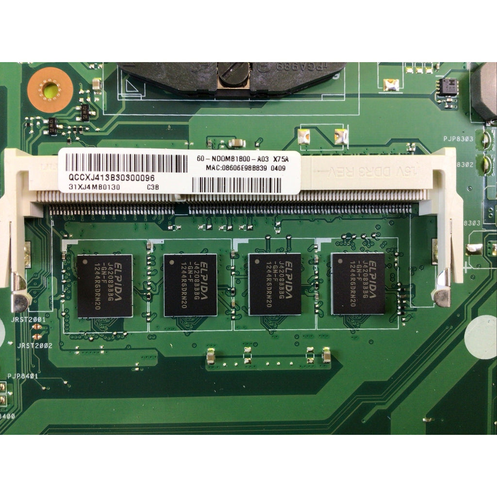 Asus X75VD Rev 2.0 4GB RAM Motherboard ND0MB1B00-A03