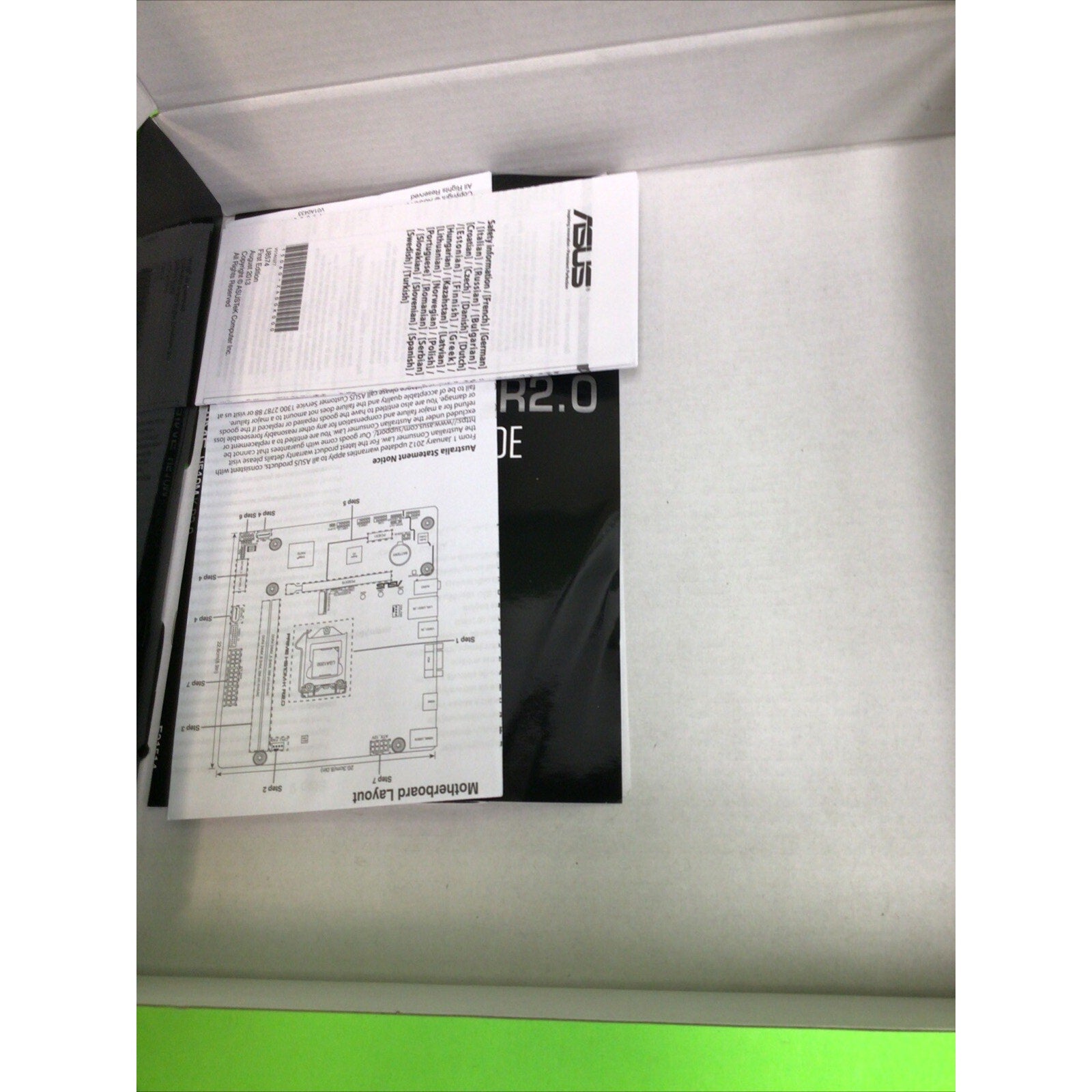 ASUS PRIME H510M-K R2.0 w/ I/O Shield FOR PARTS or REPAIR