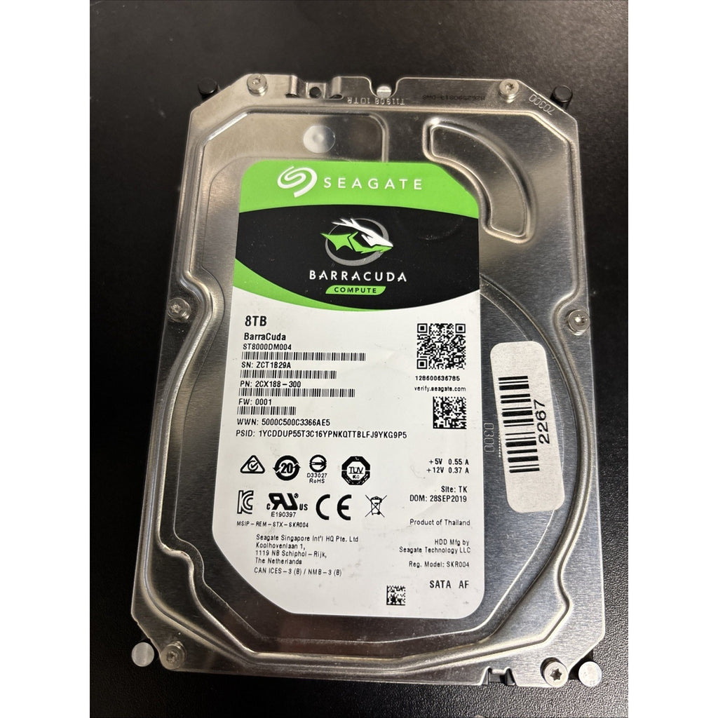 Seagate Barracuda ST8000DM004 8 TB 256M Cache 3.5 P/N: 2CX188-300 FW: 0001