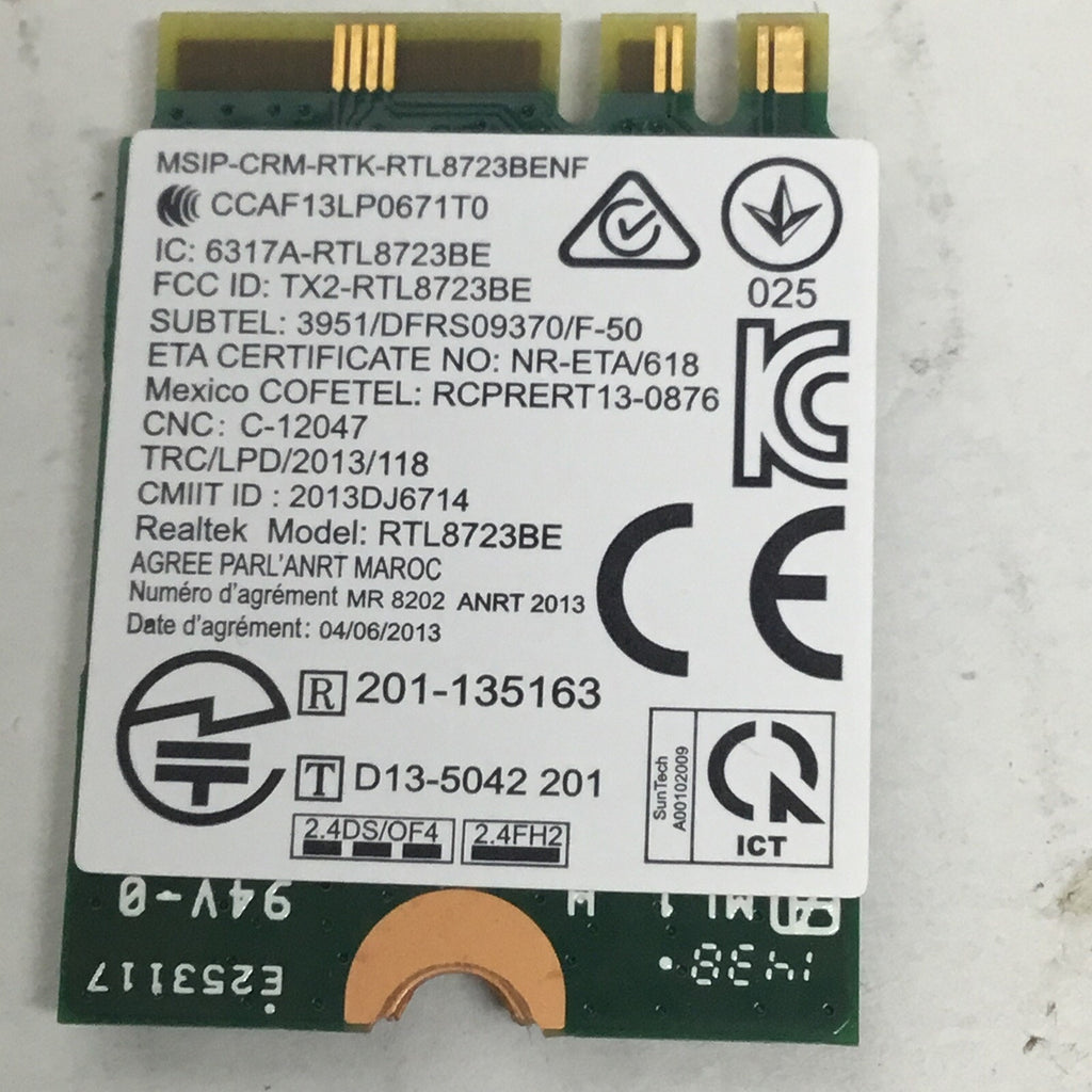 Realtek RTL8723BE Wireless WIFI Card Lenovo 20-200570 FRU 04X6025