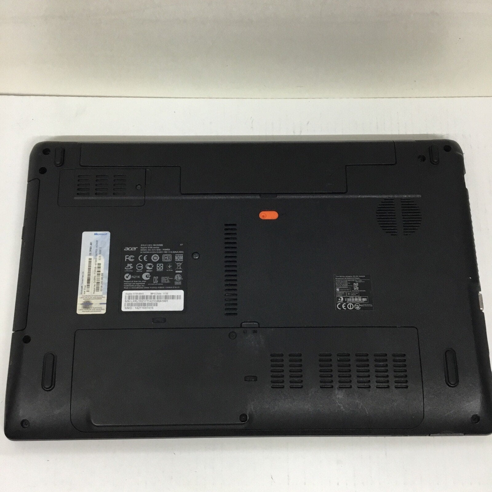 READ DESC ACER ASPIRE 5750-6845 Laptop w/ INTEL CORE i5 FOR PARTS