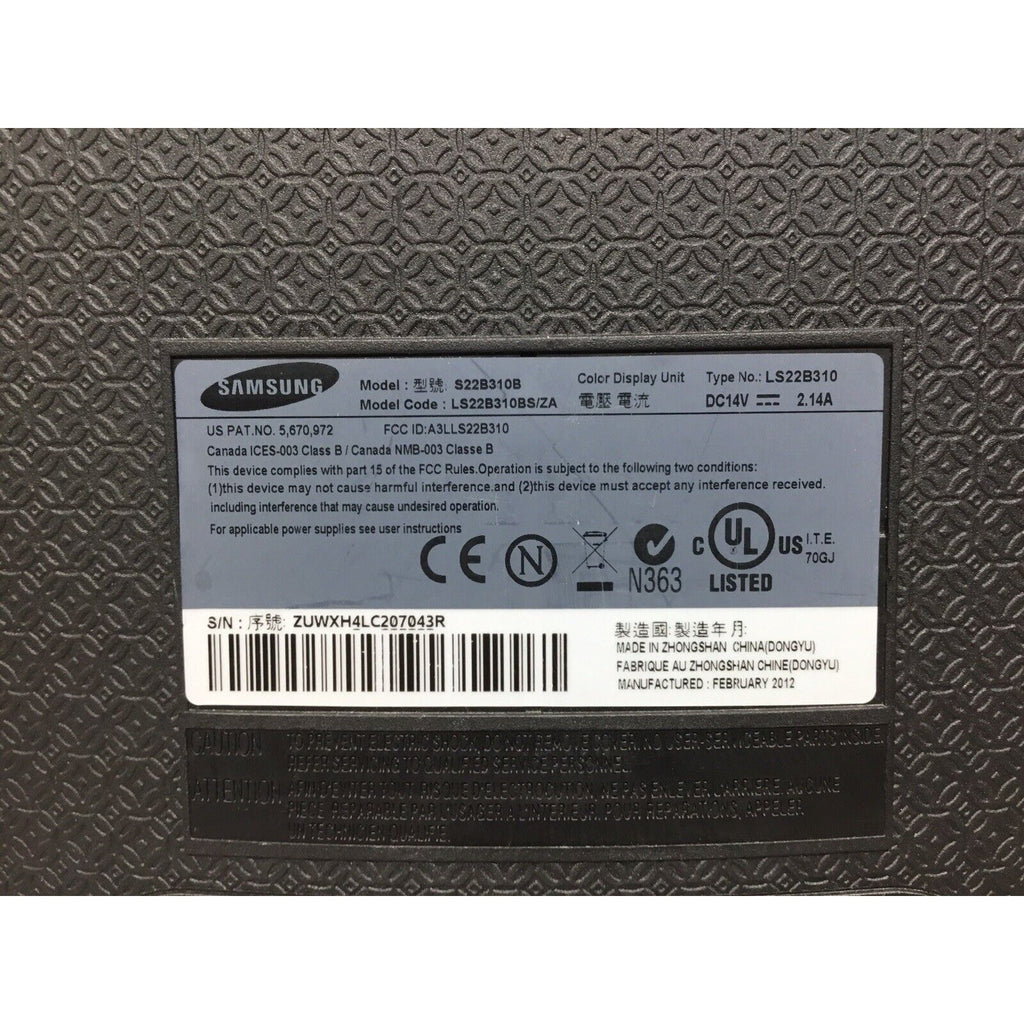 READ Samsung S22B310B 22-inch LED Monitor 60 Hz 1920 x 1080 5ms Black