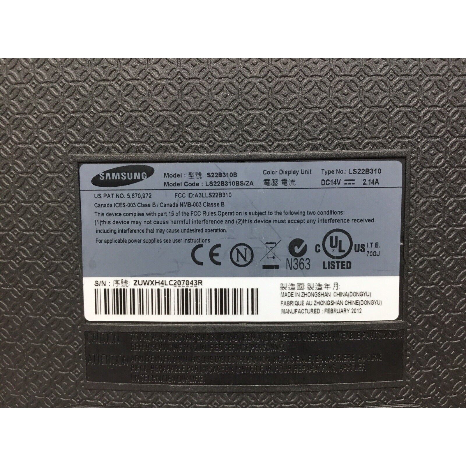 READ Samsung S22B310B 22-inch LED Monitor 60 Hz 1920 x 1080 5ms Black