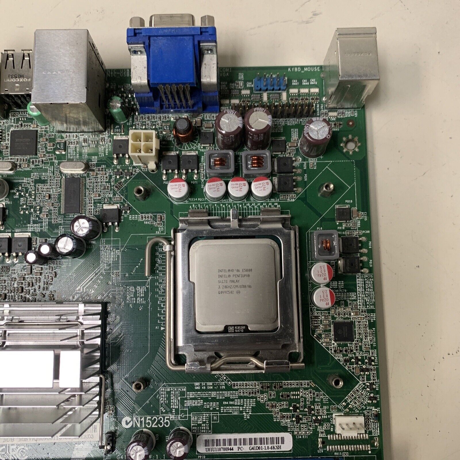Acer N15235 Desktop Motherboard G41D01-1.0-6KSH N15235 With Intel E5800 CPU