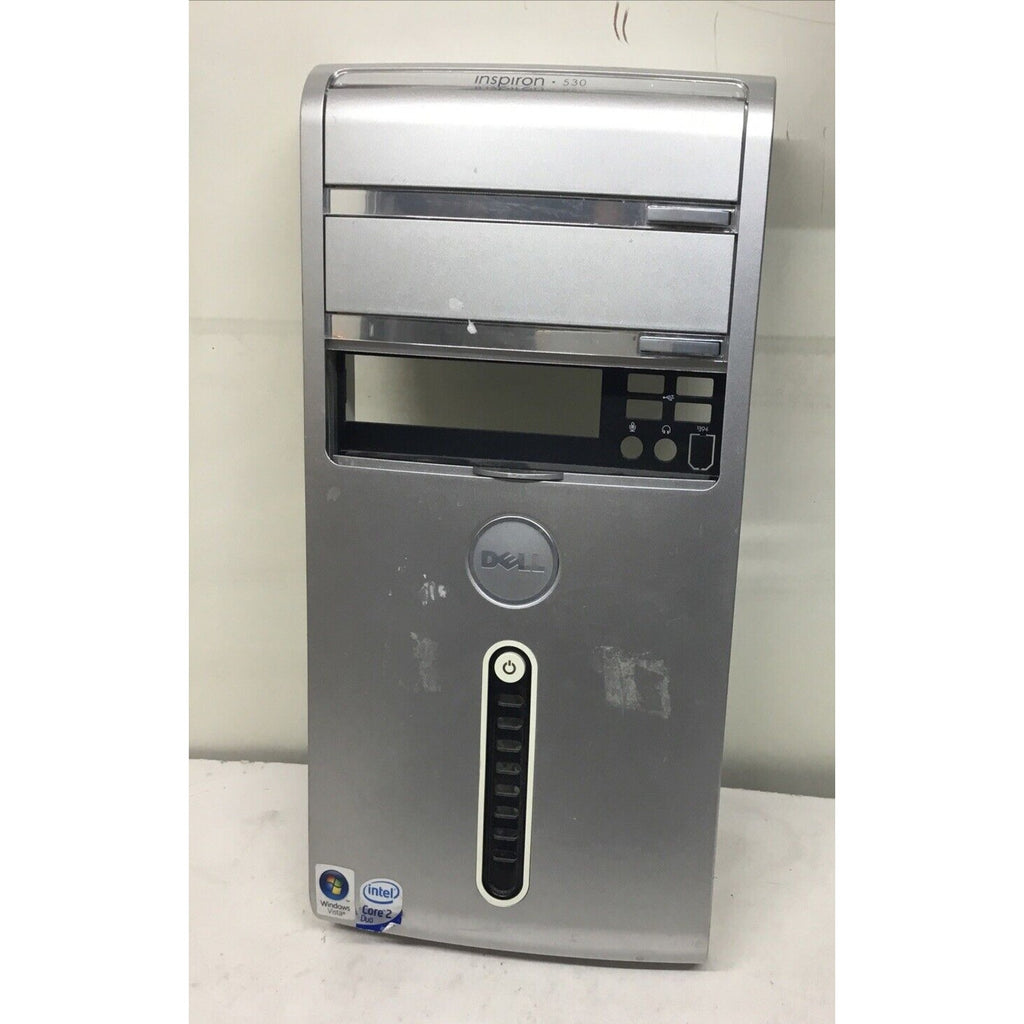 Dell Inspiron 530 Desktop Tower Front Bezel Face Cover Case Silver