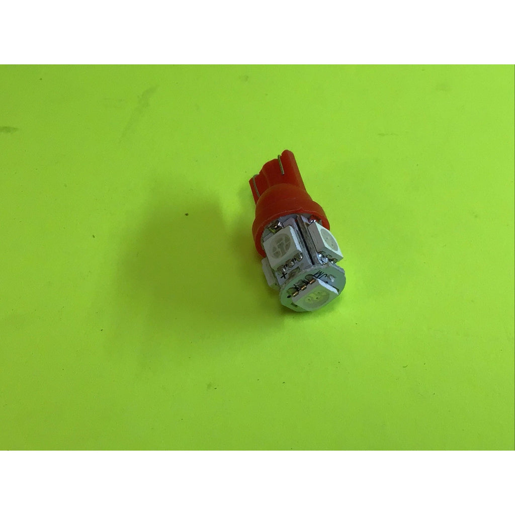 10 Pack T10 5-led 5050SMD License Plate Wedge Reading Light Red