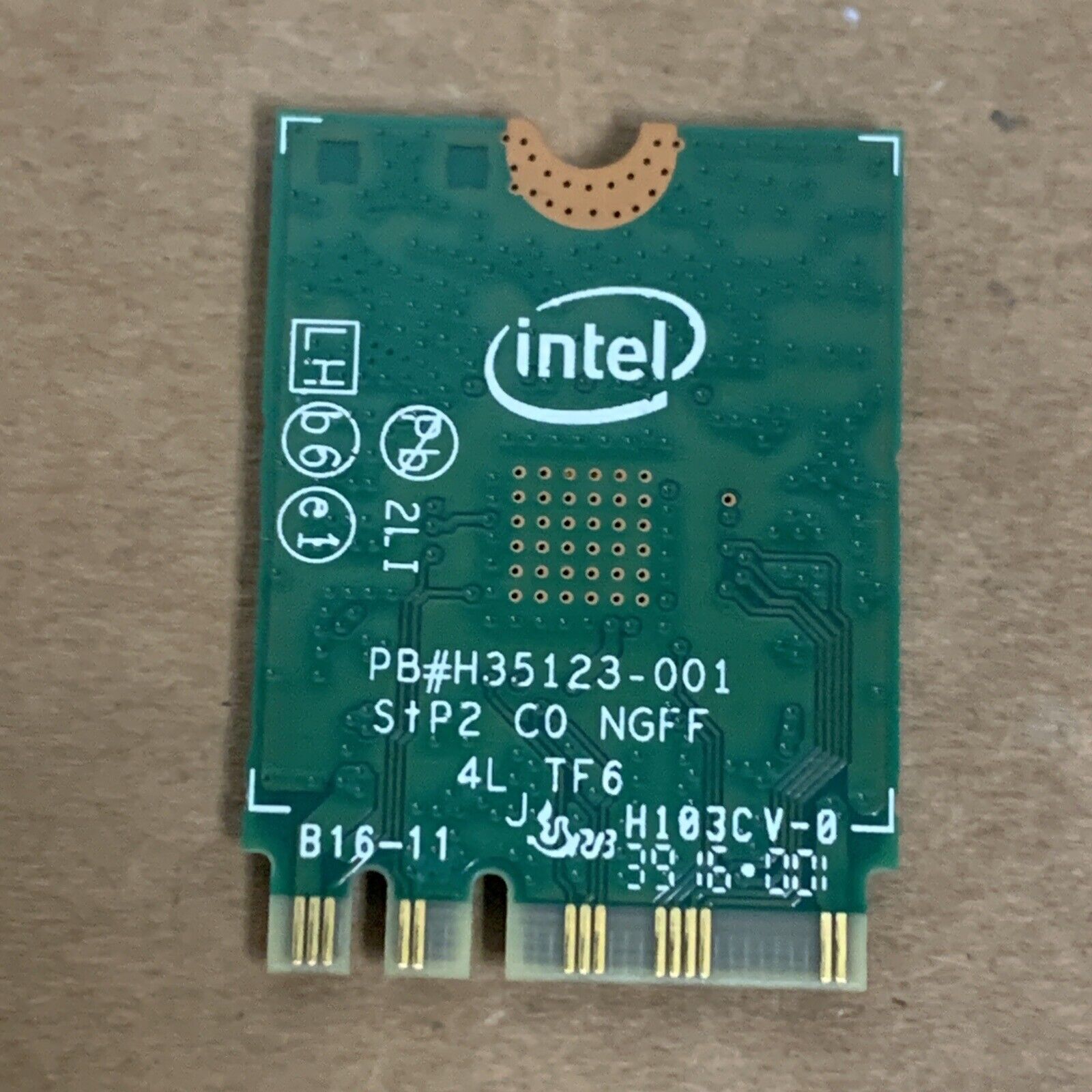 Intel Dual Band Wireless-AC 3165 3165NGW Bluetooth WiFi Card Wlan 806723–001