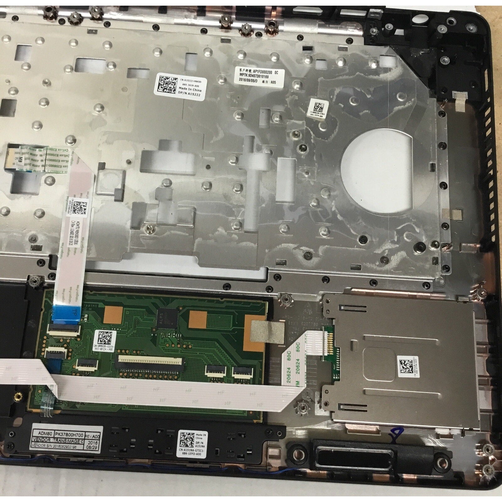 OEM Dell Latitude E5470 - Black Laptop Palmrest w/ Touchpad