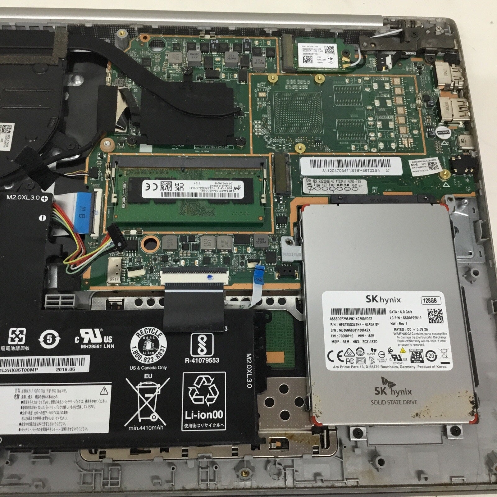 For Parts Lenovo Ideapad 330S-15ARR Ryzen 5 2500U 8GB RAM 128GB SSD