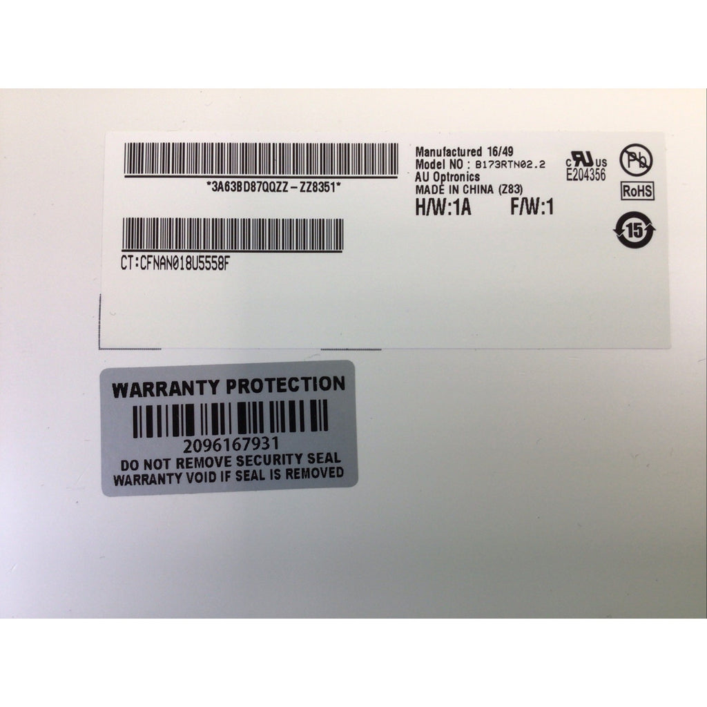 HP Pavilion 17-X116DX 17.3" Display Screen LCD