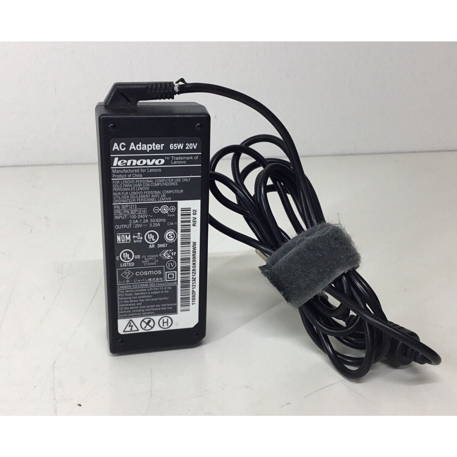 Lenovo 65W 20V 3.25A AC Adapter 92P1213 92P1214
