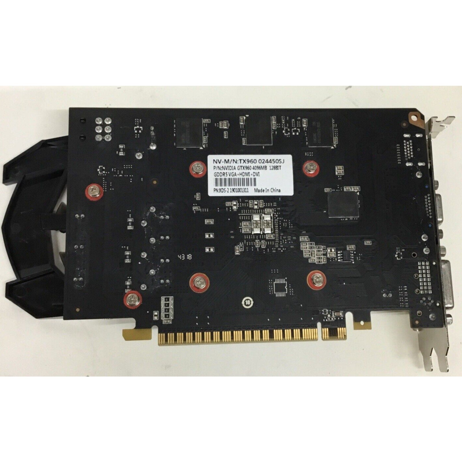 Nvidia GTX 960 4GB 128 BIT GDDR5 VGA +HDMI + DVI XDS-2 1901001311