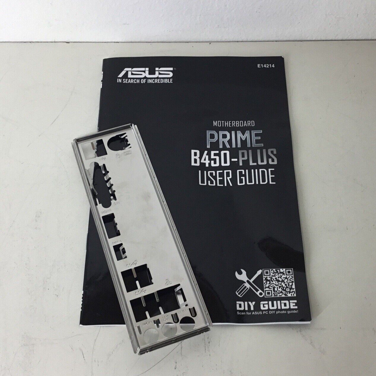 ASUS Prime B450-Plus Motherboard User Guide w/ I/O Shield