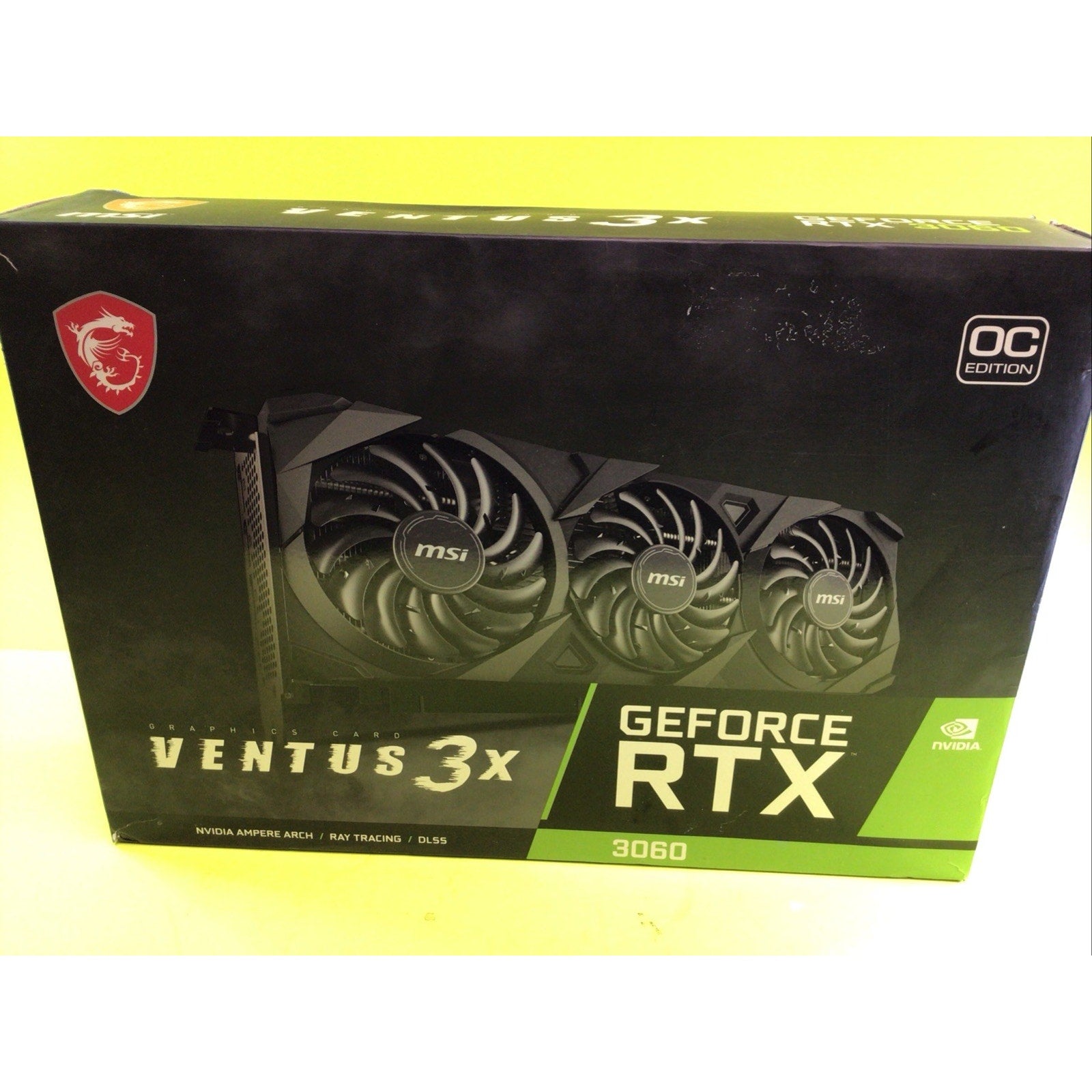 MSI GeForce RTX Ventus 3x Box Only