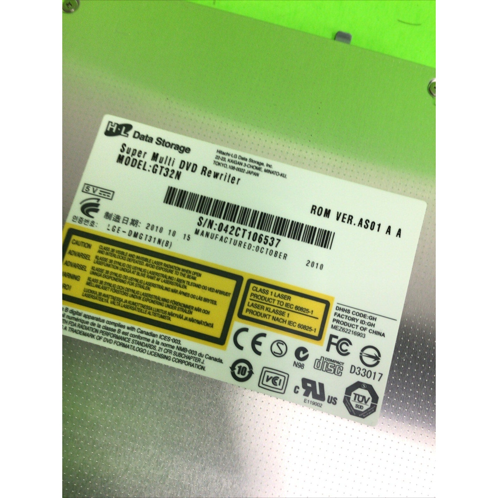 ASUS K52F LAPTOP DVD SUPER MULTI DVD REWRITER GT32N TESTED