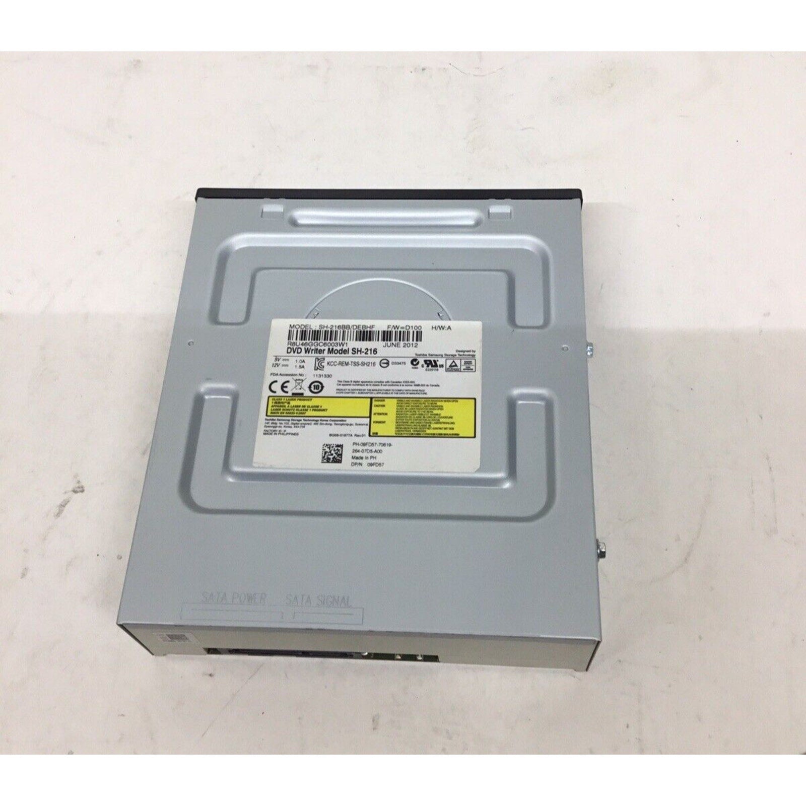Dell Toshiba/Samsung SATA DVD Writer Model SH-216 2YD8R 02YD8R CN-02YD8R