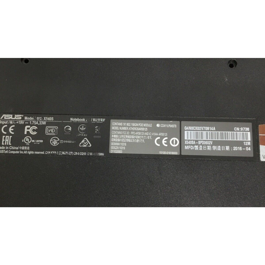 13NB0B31AP0111 GENUINE ASUS BASE COVER W/ SPEAKER X540S X540SA-SCL0205N