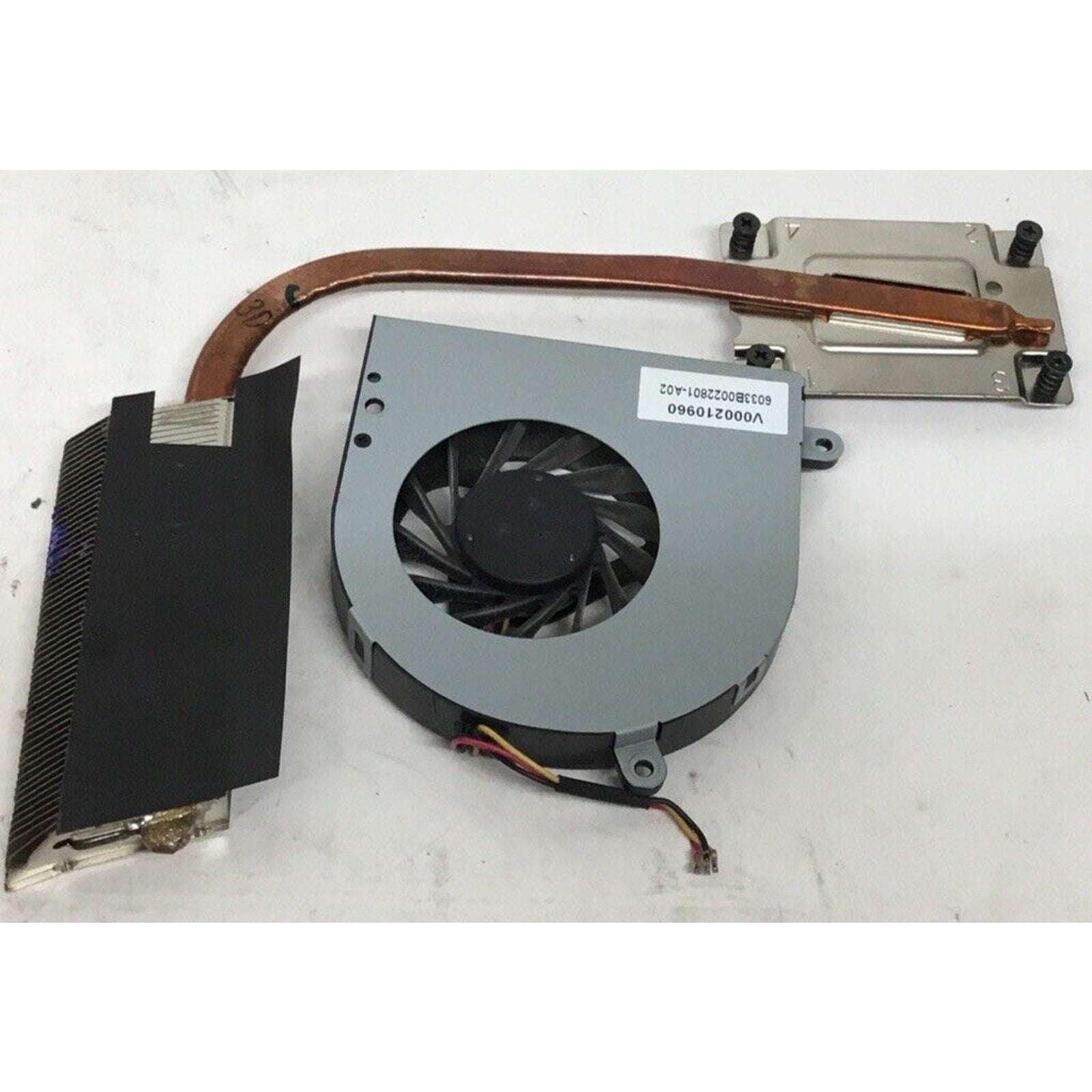 V000220040 V000210960 OEM TOSHIBA FAN AND HEATSINK SATELLITE C655 (GRD A)(CF26)