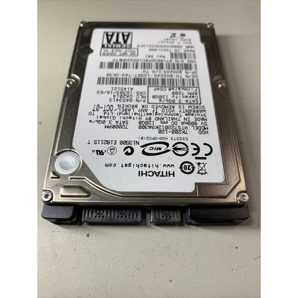 HITACHI 120GB HTS722012K9A300 7K200-120 7200RPM SATA Laptop Hard Drive 0A53413