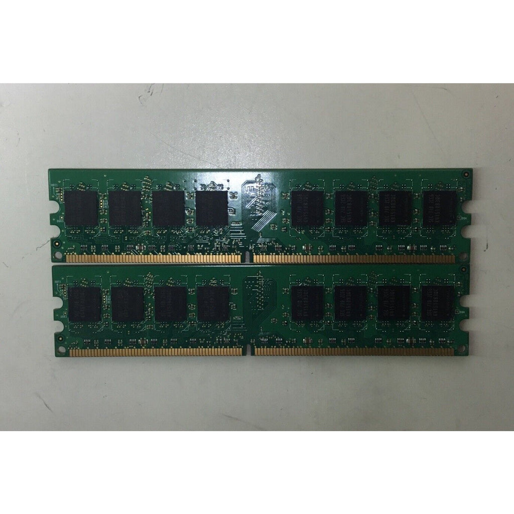Lot Of 2 - 2GB 2x1GB PC2-5300 SAMSUNG PC2-5300U M378T2953CZ3-CE6 Memory
