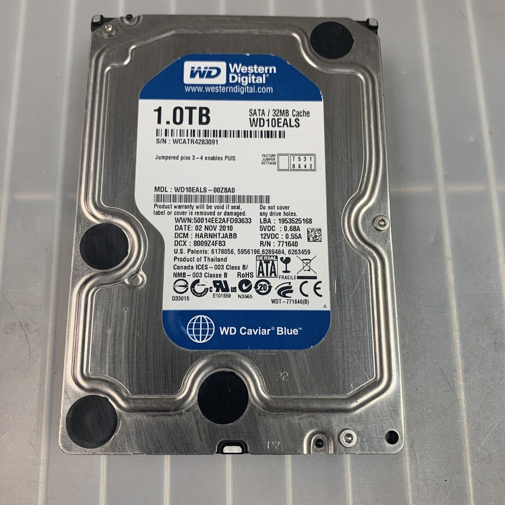 WD Caviar Blue 1TB WD10EALS SATA Hard Drive - TESTED
