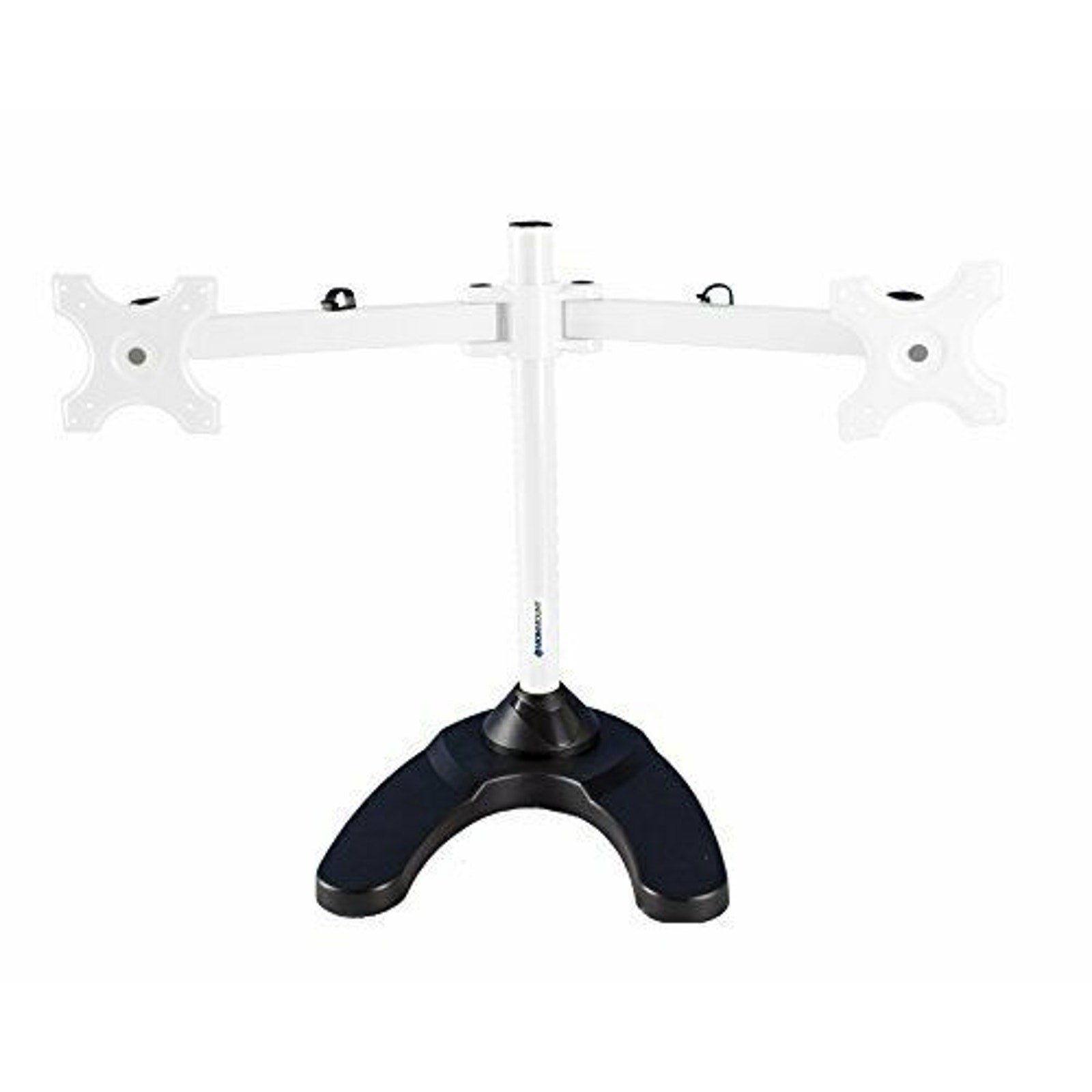 MonMount Freestanding Dual LCD Monitor Stand - Holds Up to 24-Inch - White