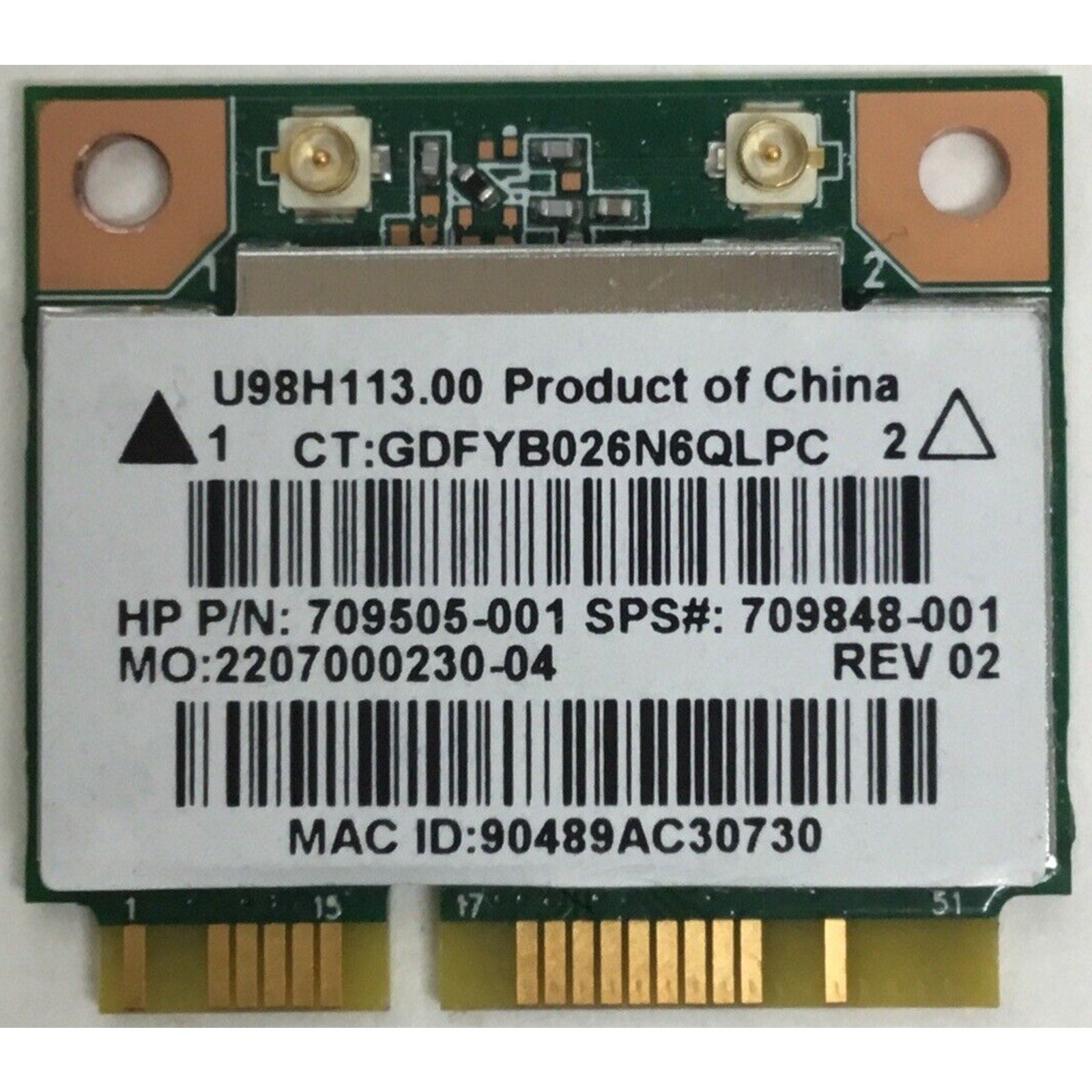 709505-001 709848-001 RTL8188EE HP WIRELESS CARD 15-F162DX (CA71-CA78-710)