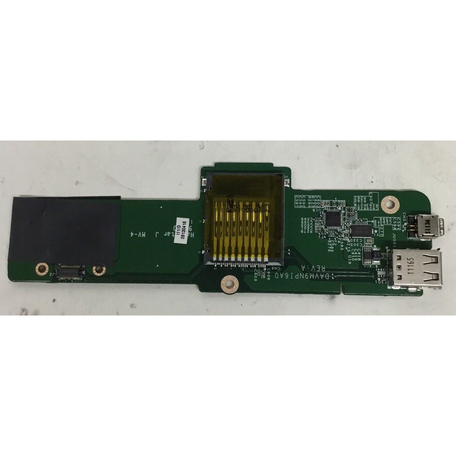 MR76X DAVM9NPI6A0 OEM DELL USB SD CARD READER BOARD VOSTRO 1015 PP37L SERIES