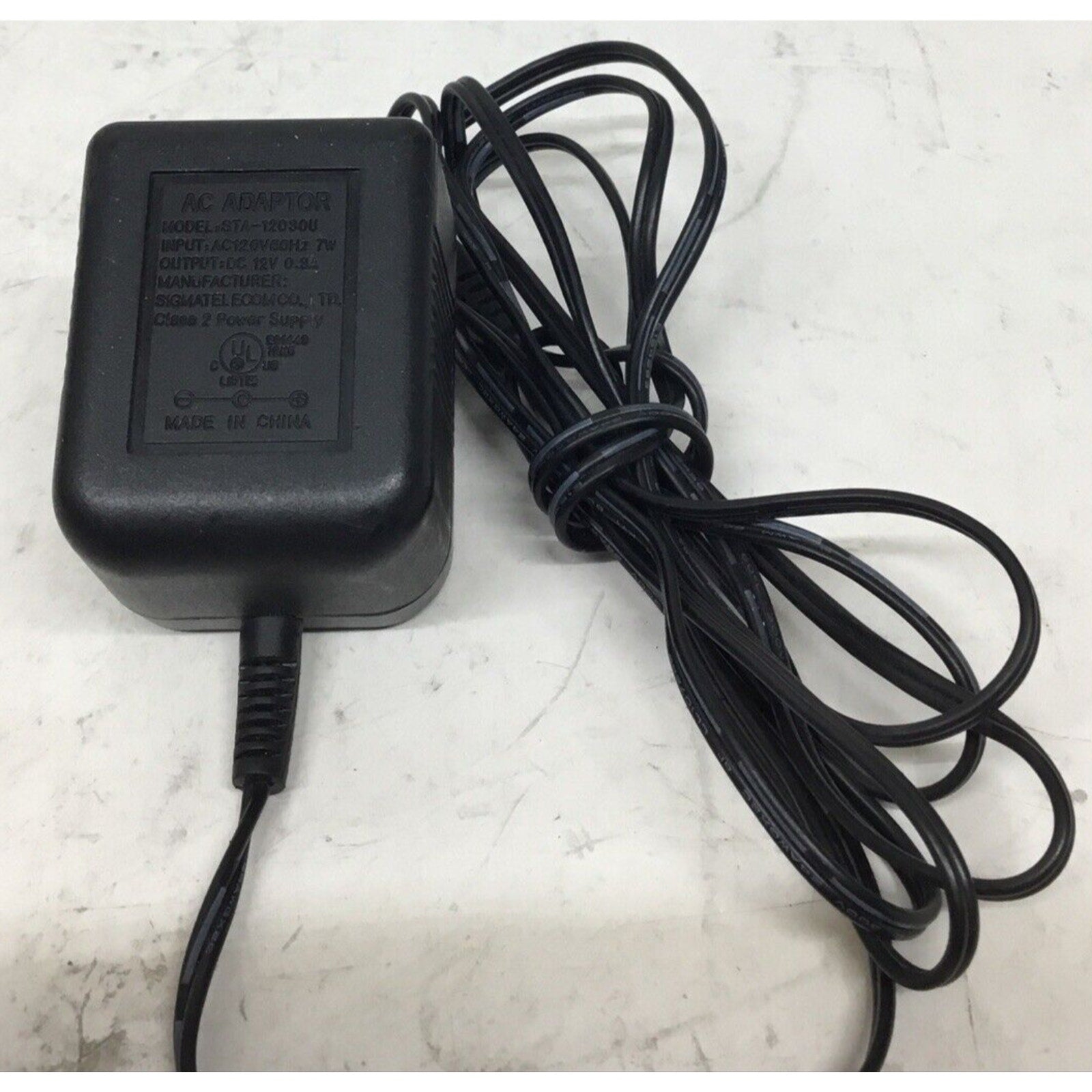 AC DC Adapter Power Cord STA 12030U AC 120V 60 Hz 7 W DC 12V