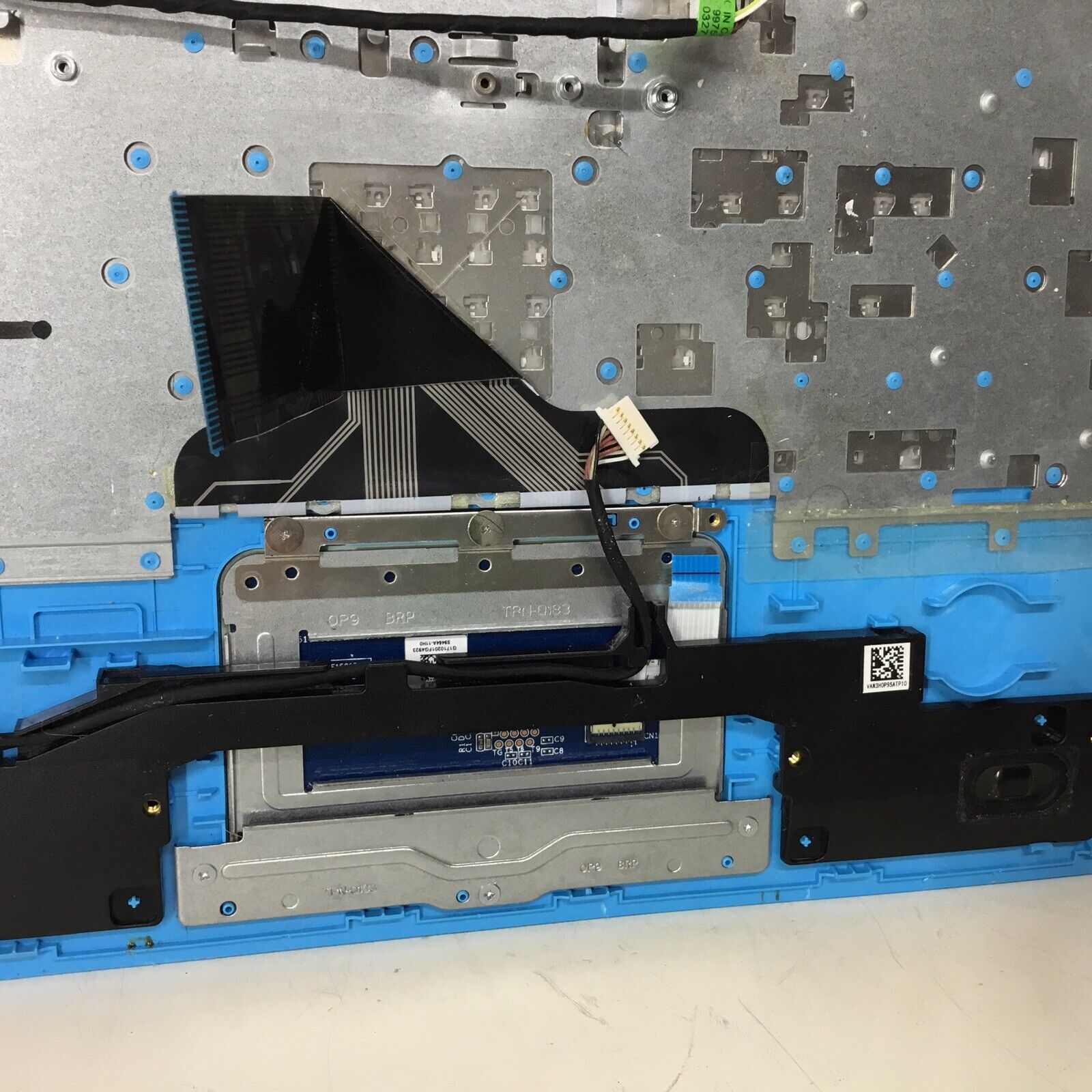 HP Stream 14-AX010WM Palm Rest, Touchpad, Speaker and Keyboard Blue