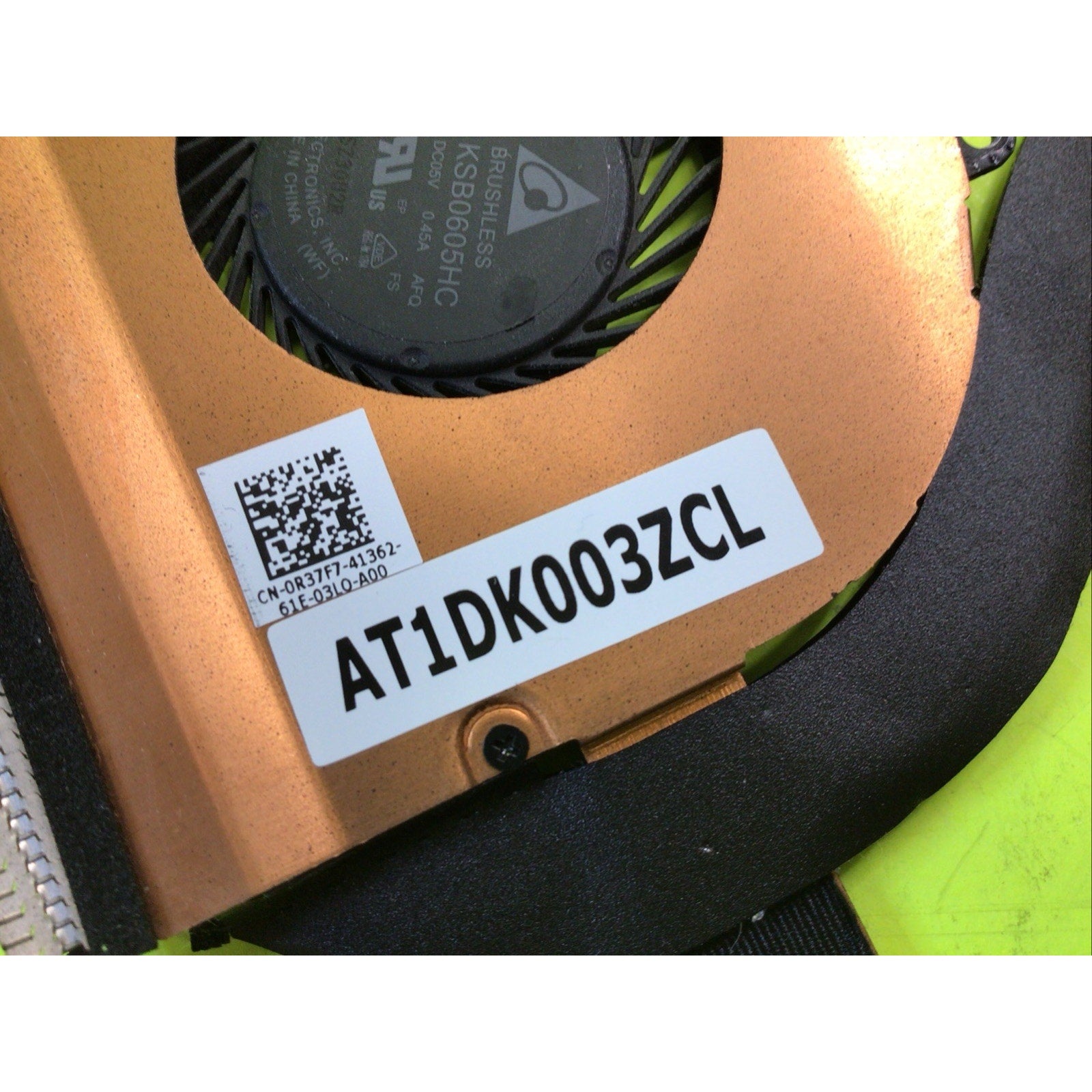 Genuine Dell Latitude E7270 CPU Fan and Heatsink 0R37F7 AT1DK003ZAL