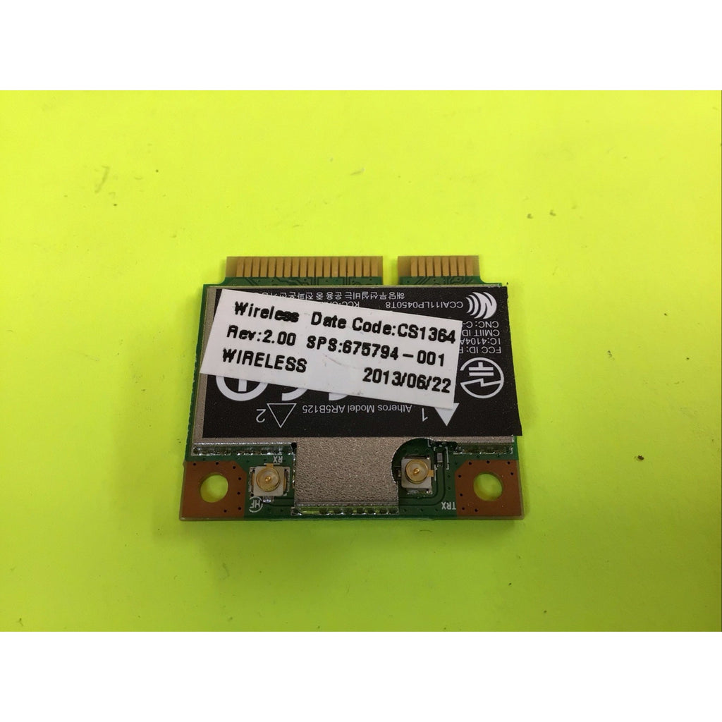 HP 2000-2c29WM WI-FI WIRELESS CARD LAPTOP 675794-001