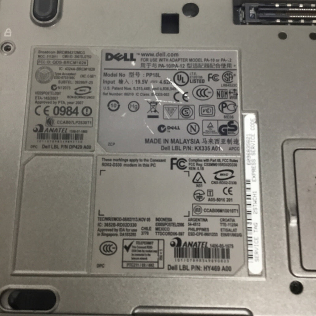 Lot of 2 Dell Latitude D630 3.5GB Laptop WindowsXP DVD/CD Intel Core 2 Duo 500GB