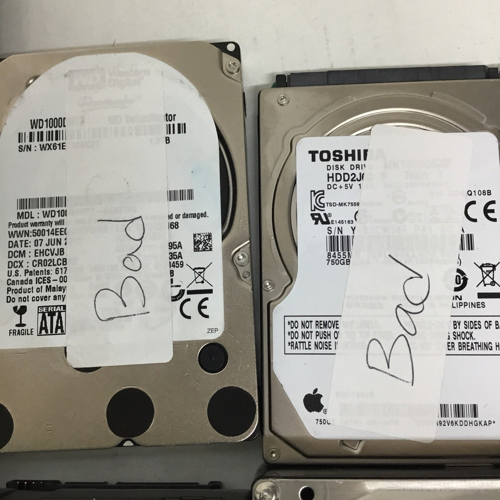Parts 1x Seagate 250GB 2x Seagate 320GB 1x Samsung 500GB Toshiba 750GB WD 1TB
