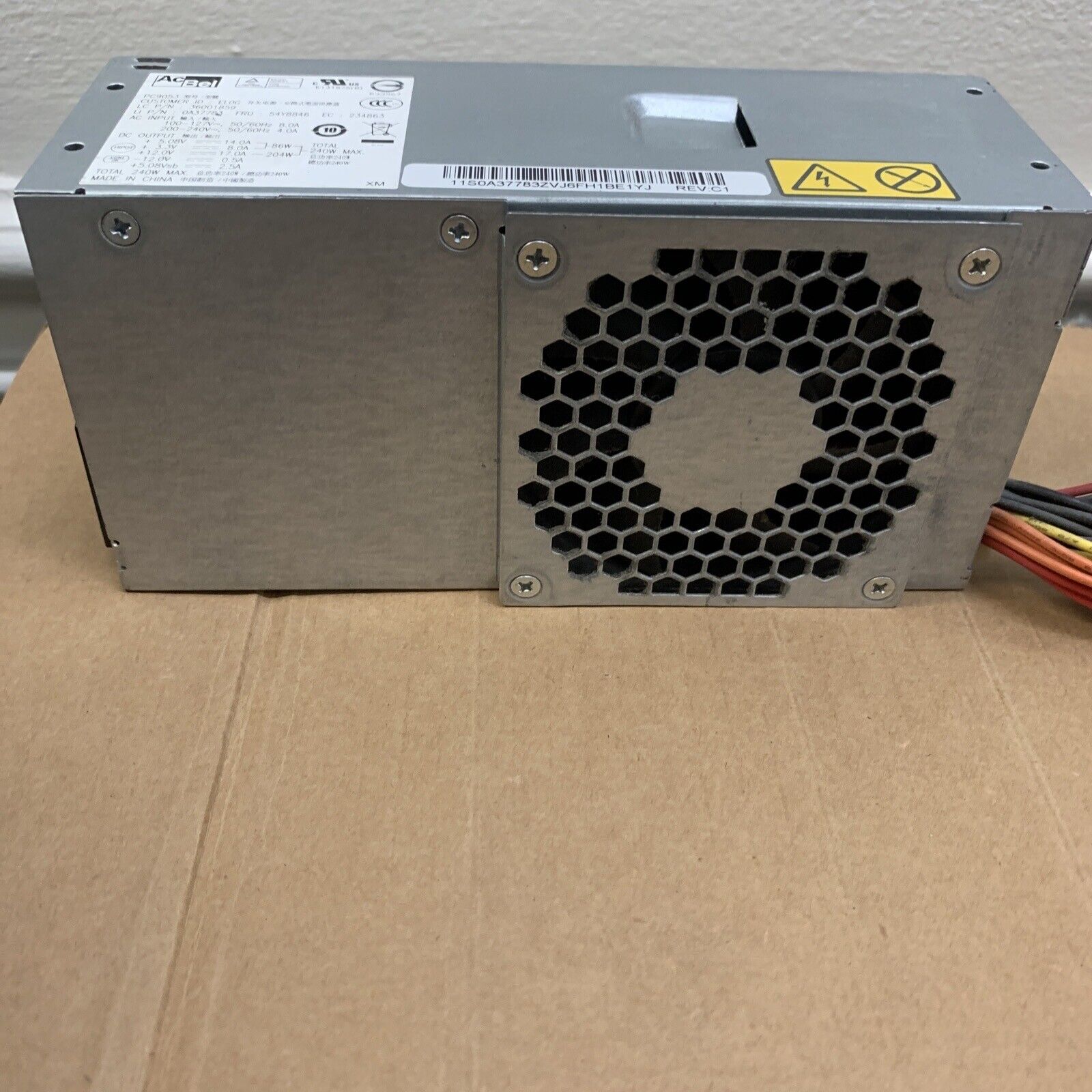 AcBel PC9053 240W Power Supply 36001859 0A37783 54Y8846