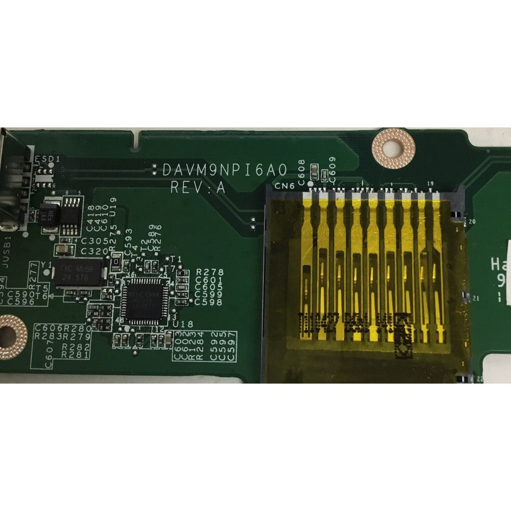 MR76X DAVM9NPI6A0 OEM DELL USB SD CARD READER BOARD VOSTRO 1015 PP37L SERIES