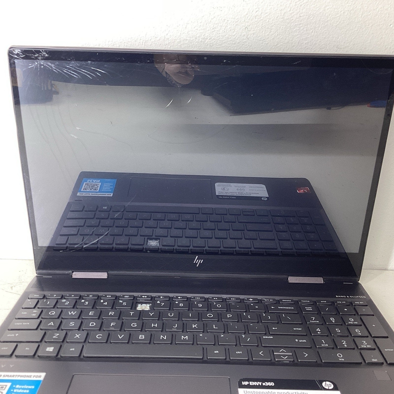 HP Envy x360 15m-ds0011dx Laptop AMD Radeon Missing Parts Read - For Parts