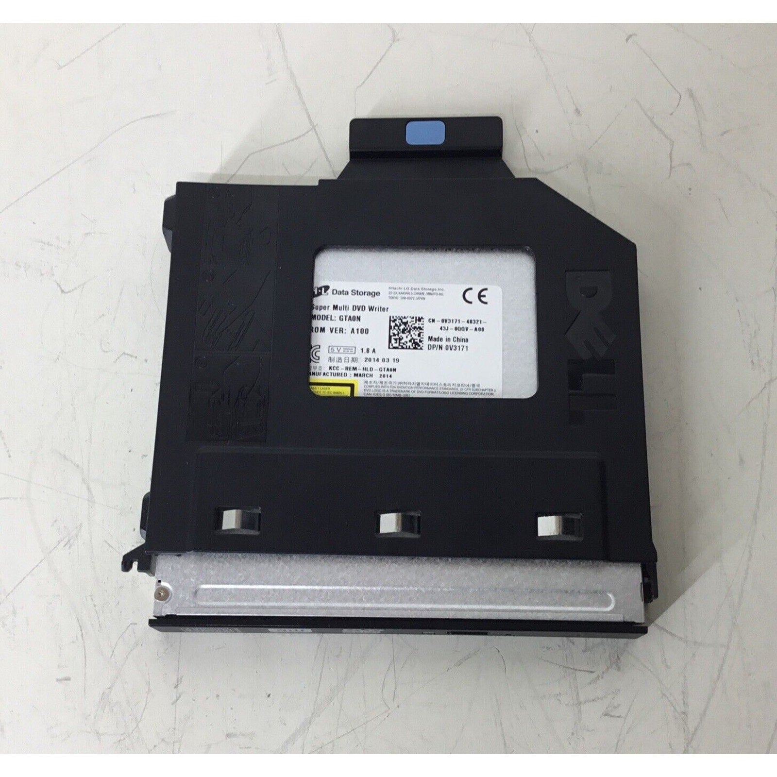 Dell Super Multi DVD Writer Drive w/Caddy Model GTA0N V3171 0V3171 CN-0V3171