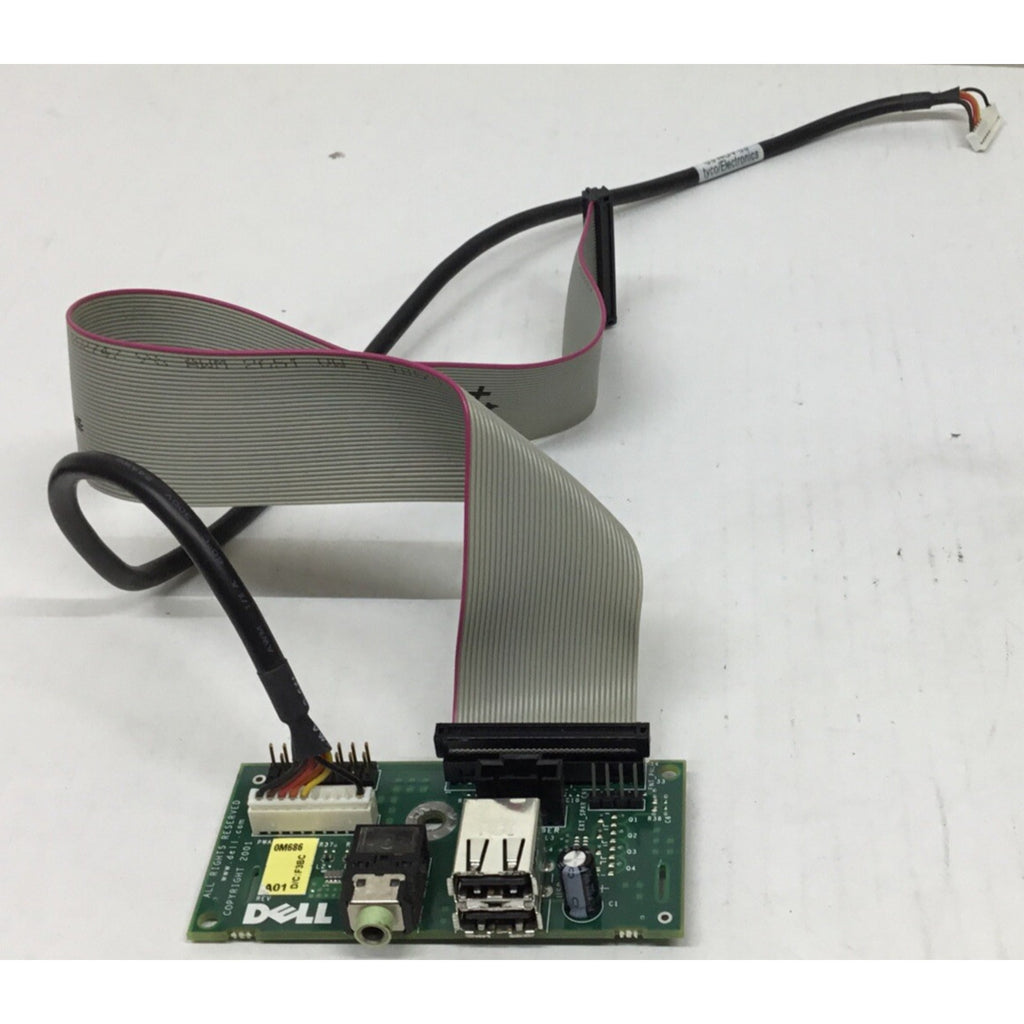 0M686 Dell OptiPlex GX260 GX27 PC Audio USB I/O Port Board - 0M686 With Wires