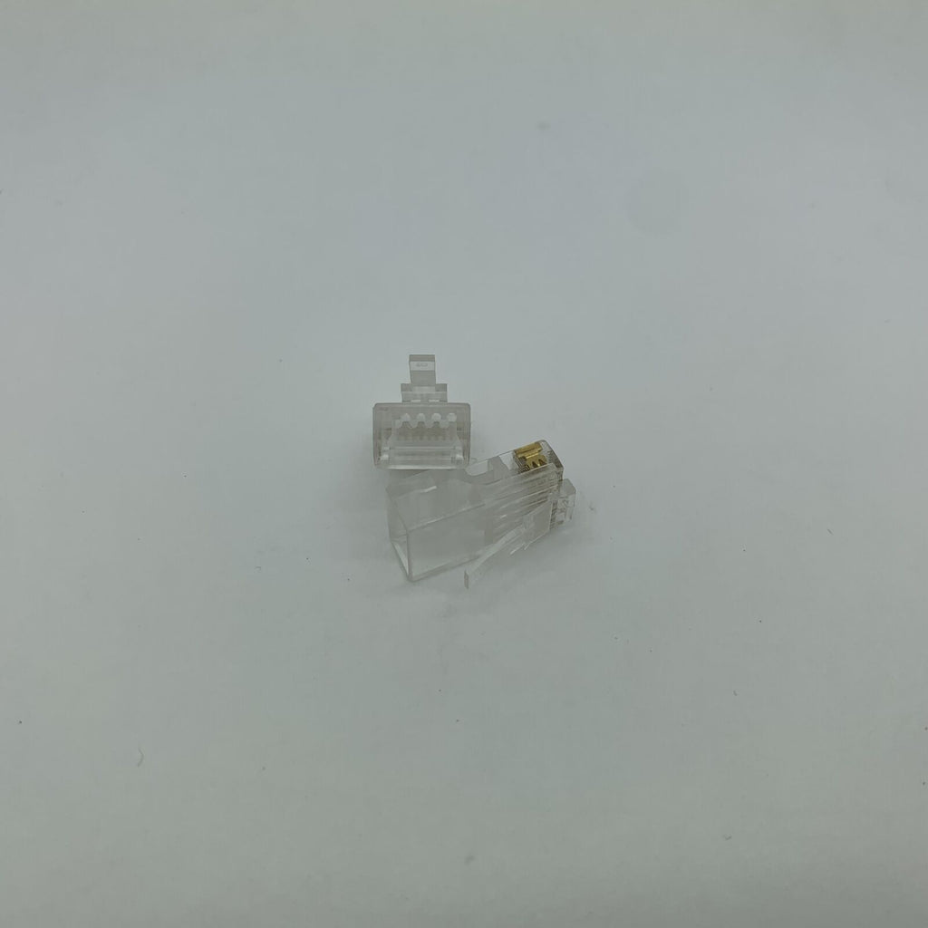 100 Pack of RJ45 Ethernet Connectors - Modular 8-Conductor Ends for Cat6